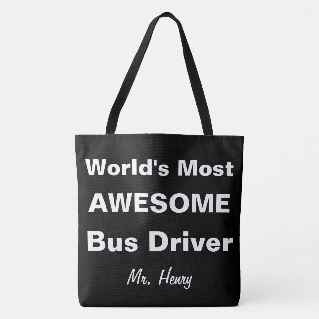 Tote Bag Le chauffeur du bus le plus impressionnant du (Devant)