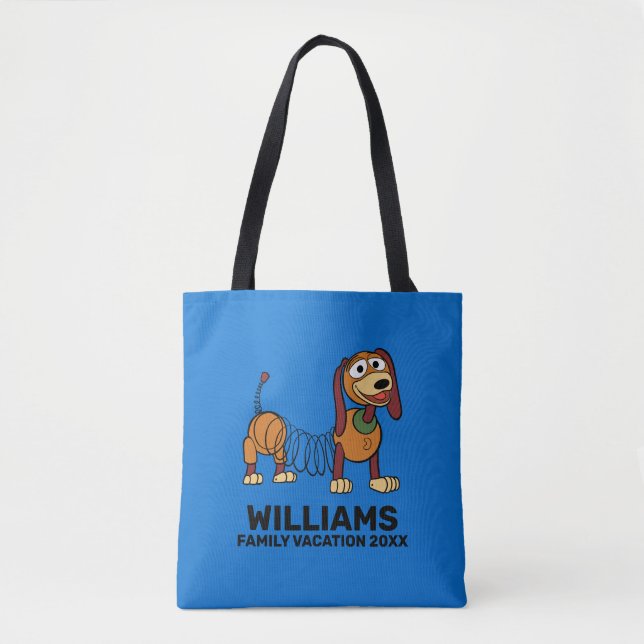 Tote Bag Le Chien à l'envers| Vacances familiales (Devant)