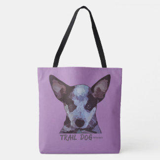 Tote Bag Le chien de traînée plus le vélo égale l'amour