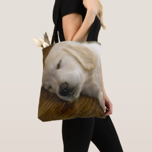 Tote Bag Le chiot de golden retriever prend un petit somme