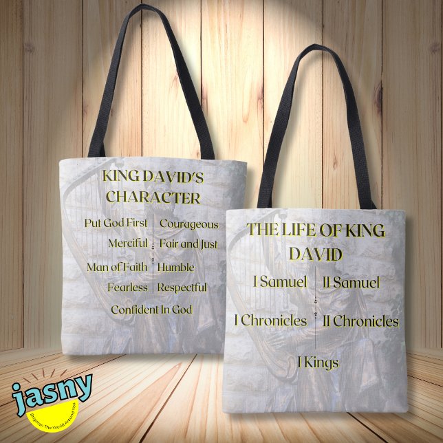 Tote Bag Le Chrétien Inspiré La Vie Du Roi David (Créateur téléchargé)