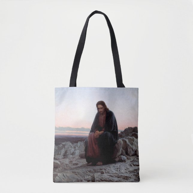 Tote Bag Le Christ dans le désert, Ivan Kramskoi (Devant)