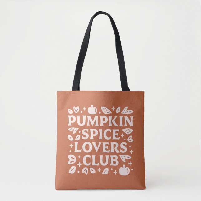 Tote Bag Le Club Citrouille des amateurs d'épices (Devant)