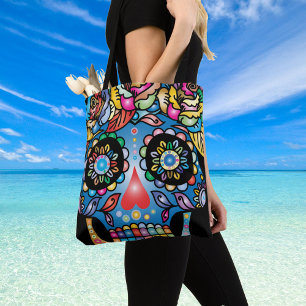 Tote Bag Le crâne de sucre, Jour des morts