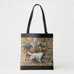 Tote Bag Le cru poursuit le noir de trio de poseur