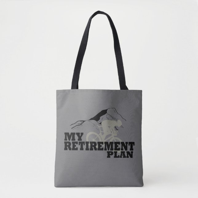 Tote Bag le cyclisme est mon régime de retraite (Devant)