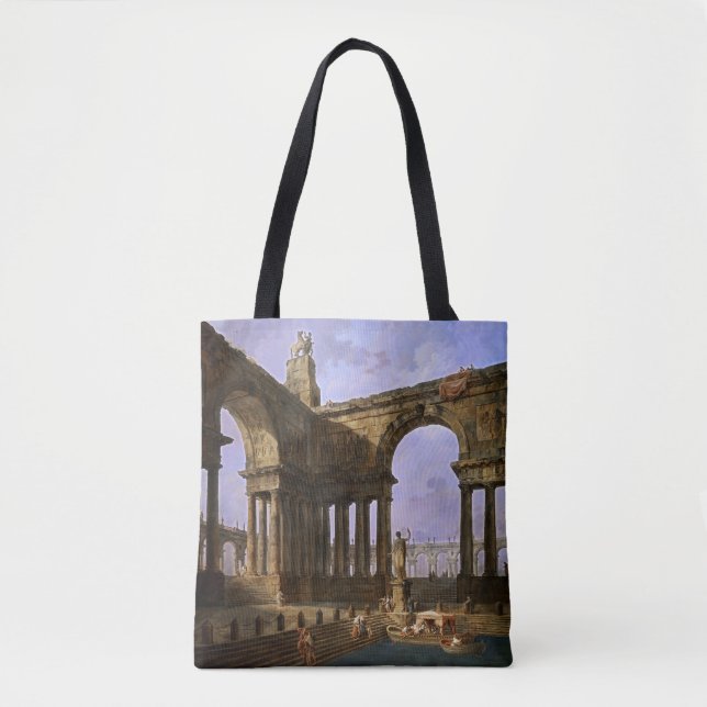 Tote Bag Le débarquement par Hubert Robert (Devant)