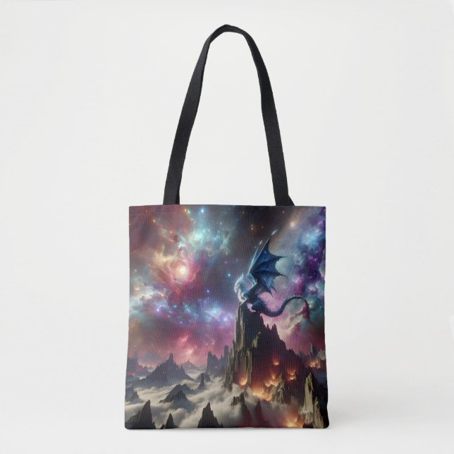 Tote Bag Le dragon et les étoiles (Devant)