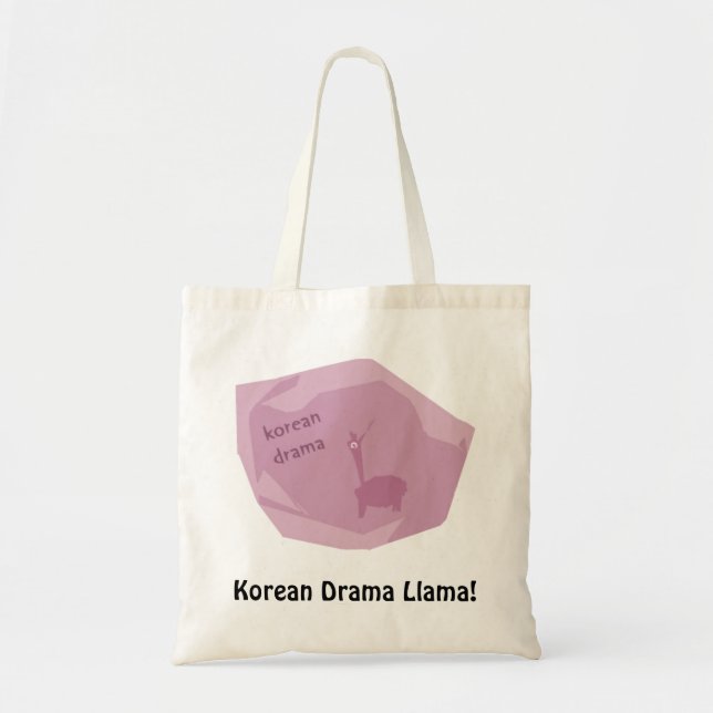 Tote Bag Le drame coréen Llama ! (Devant)