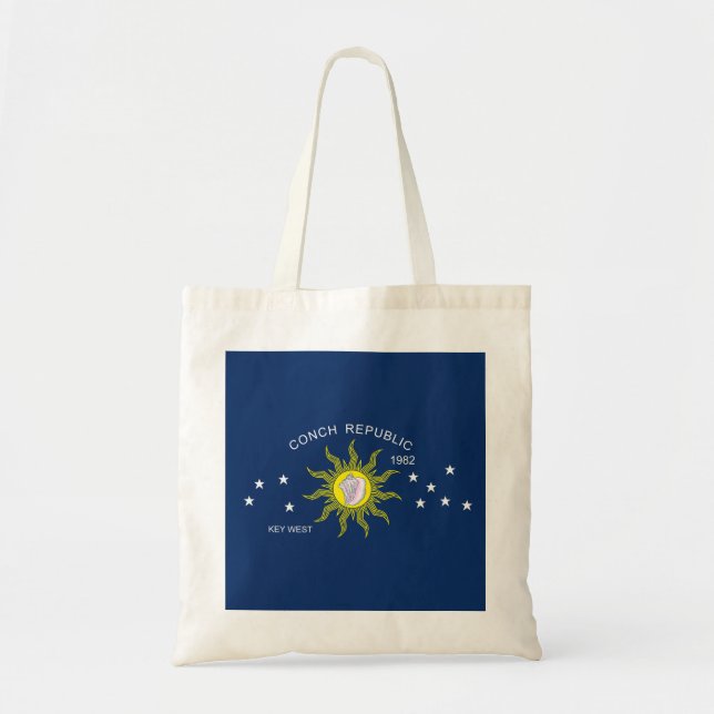 Tote Bag Le drapeau de République de conque (Devant)