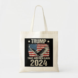 Tote Bag Le drapeau de Trump 2024 reprend l'Amérique hommes