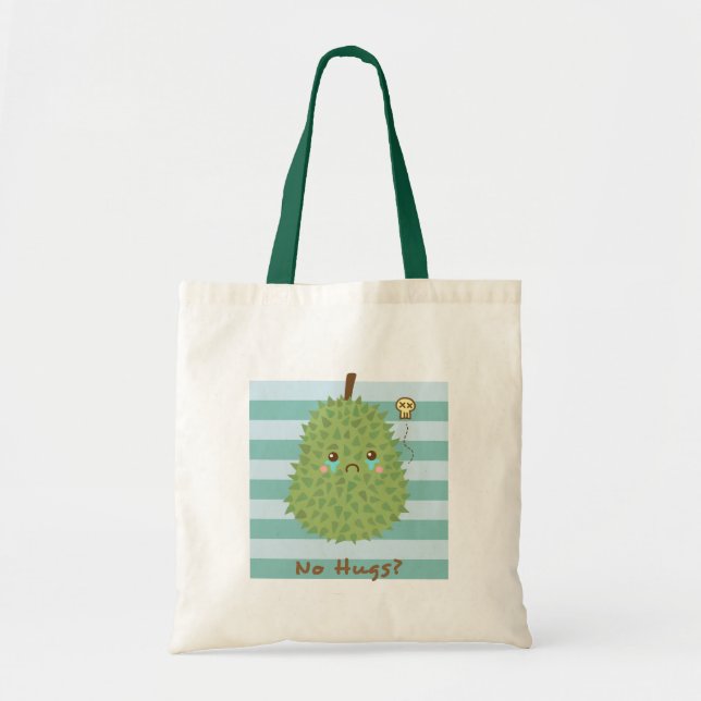 Tote Bag Le durian est triste parce qu'il ne reçoit aucune  (Devant)