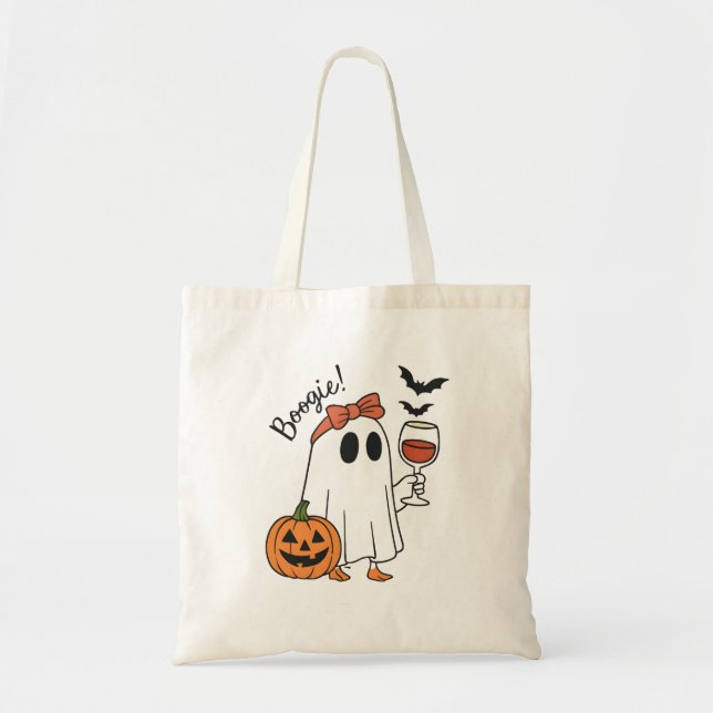 Tote Bag Le fantôme de Boogie Halloween (Devant)