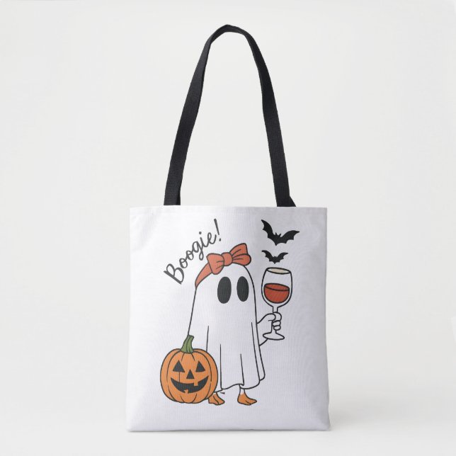 Tote Bag Le fantôme de Boogie Halloween (Devant)