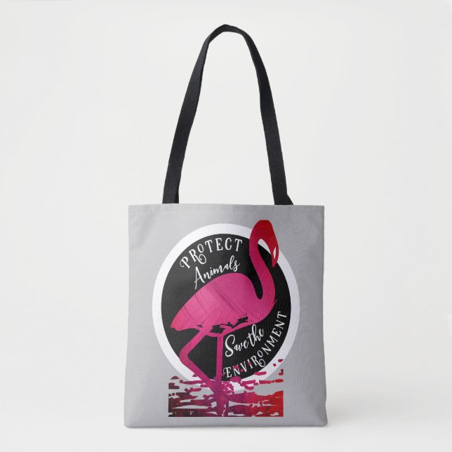 Tote Bag Le gardien du flamant (Devant)