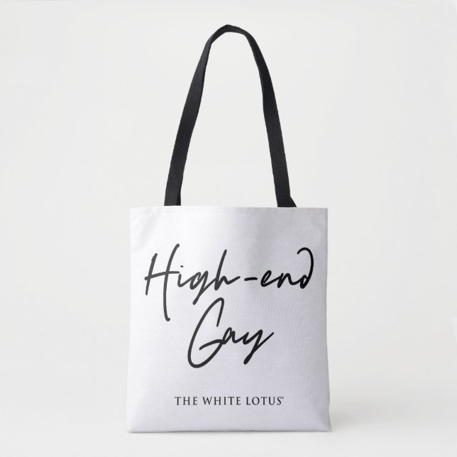 Tote Bag Le Gay Haut De Gamme - Le Lotus Blanc (Devant)