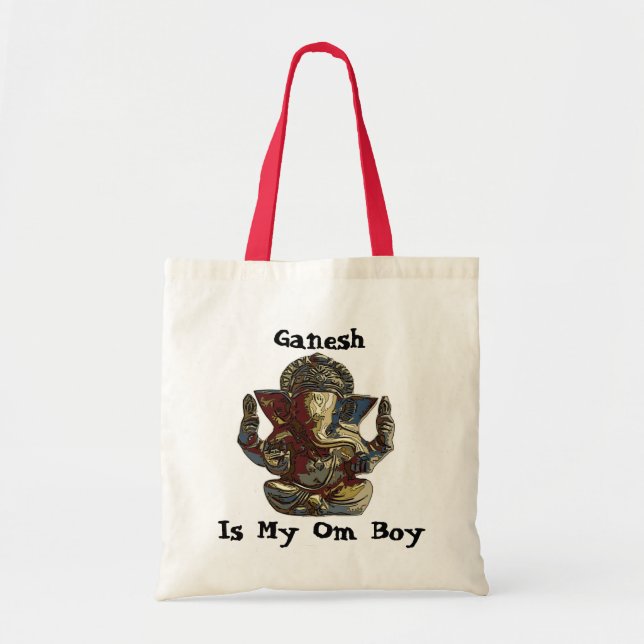 Tote Bag le genesh, Ganesh, est mon garçon de l'OM (Devant)