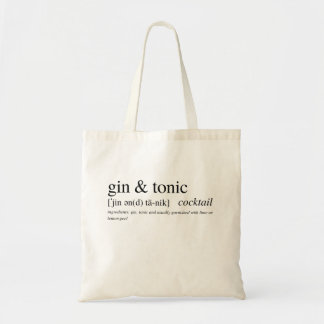 Tote Bag Le Gin & Tonic - un cocktail aimé de tous !