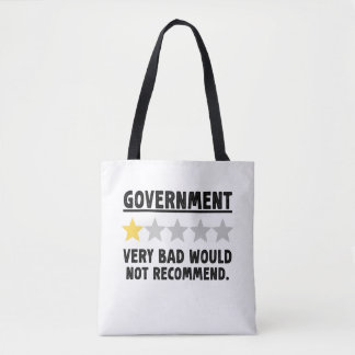 Tote Bag Le Gouvernement Très Mauvais Ne Recommanderait Pas