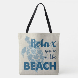 Tote Bag Le Hawaïen de tortue de mer de Honu détendent