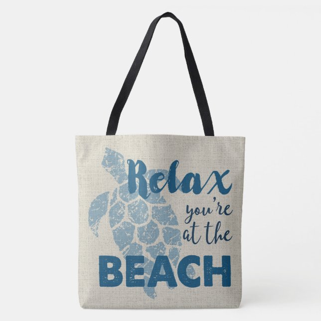 Tote Bag Le Hawaïen de tortue de mer de Honu détendent (Devant)
