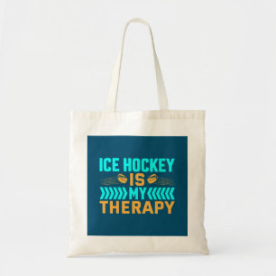 Tote Bag Le hockey sur glace est ma thérapie