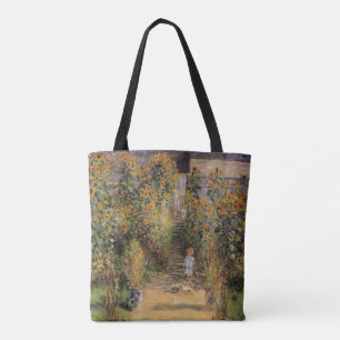 Tote Bag Le jardin de l'artiste à Vetheuil par Claude Monet