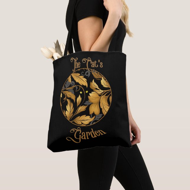 Tote Bag Le jardin du chat  (De près)