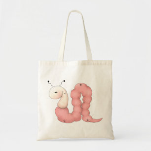 Tote Bag Le jardin du gramme · Ver rose