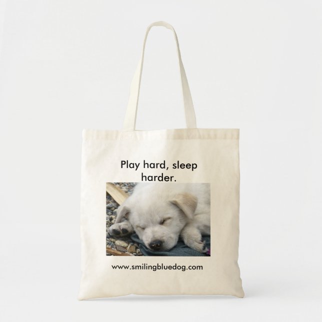 Tote Bag Le jeu dur, dorment plus dur (Devant)