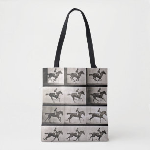 Tote Bag Le jockey sur un cheval galopant, plaquent 627 du
