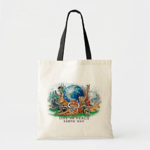 Tote Bag Le jour de la terre vivent dans la faune