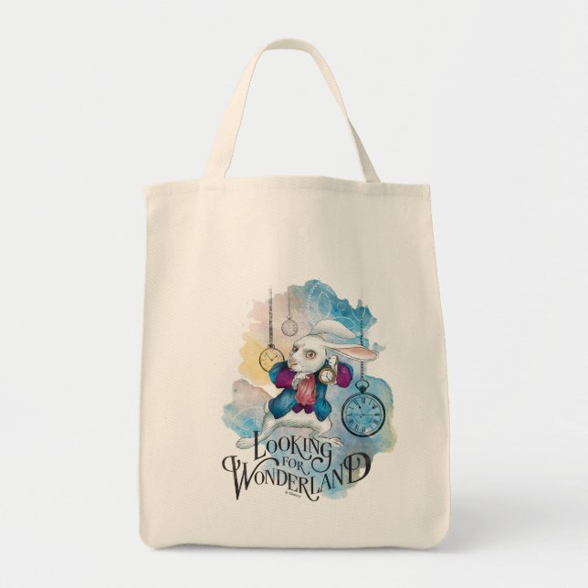 Tote Bag Le lapin blanc | À la recherche de Wonderland (Devant)