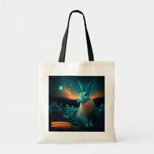 Tote Bag Le lapin de la prospérité au clair de lune