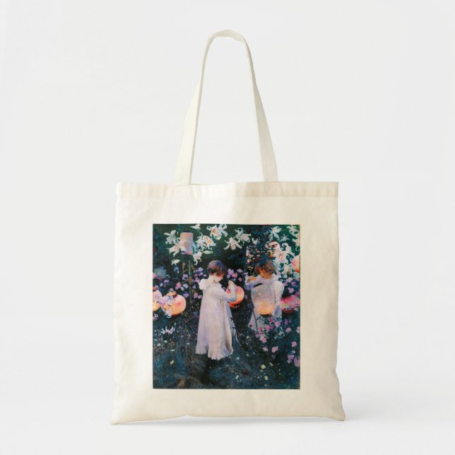 Tote Bag Le lis de lis d'oeillet de John Singer Sargent (Devant)