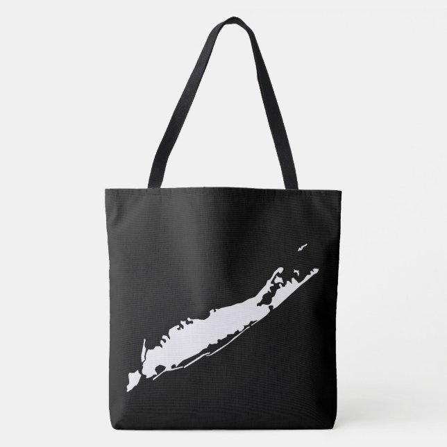 Tote Bag Le Long Island, New York | toute carte d'état ou (Devant)