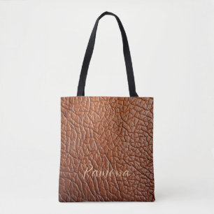 Tote Bag Le look cuir/Sac fourre-tout personnalisé