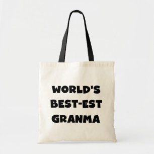 Tote Bag Le Meilleur-est Granma du monde noir et blanc