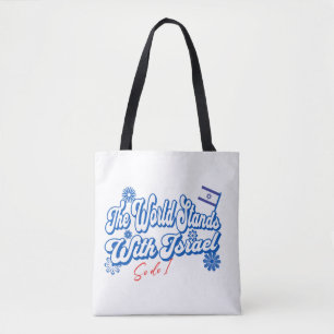 Tote Bag Le monde est avec Israël, tout comme Israël
