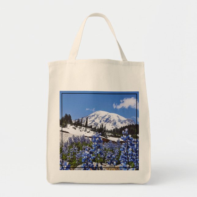 Tote Bag Le mont Rainier au point de paradis (Devant)