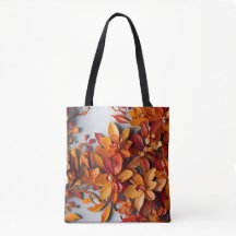 Le motif floral orange Design