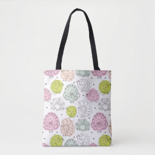 Tote Bag le paon badine le cru de papier peint