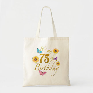 Tote Bag Le Papillon Tournesol Joyeux Son Gif de 75e annive