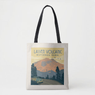Tote Bag Le Parc national volcanique de Lassen Voyage rou