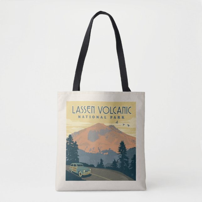 Tote Bag Le Parc national volcanique de Lassen | Voyage rou (Devant)
