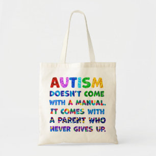 Tote Bag Le parent AUTISM ne se lève jamais