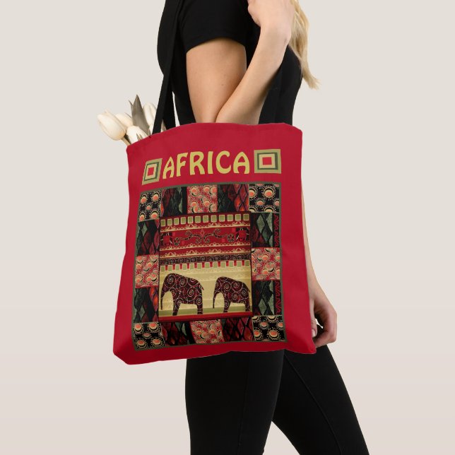 Tote Bag Le patchwork africain (De près)