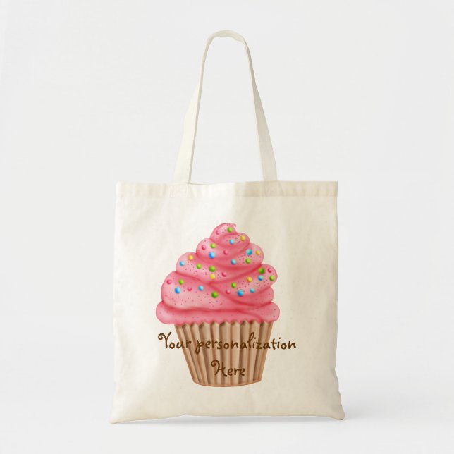 Tote Bag Le pays des merveilles arrose le petit gâteau (Devant)