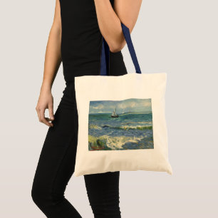Tote Bag Le paysage marin de Van Gogh aux Saintes Maries de