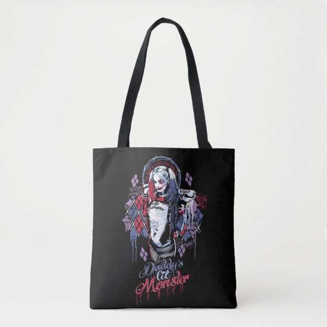 Tote Bag Le peloton de suicide | Harley Quinn a encré le (Devant)